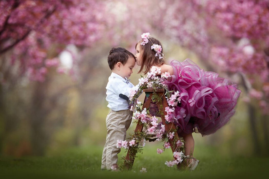 new jersey child photographer cherry blossoms